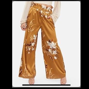 Silky high waisted dress pants